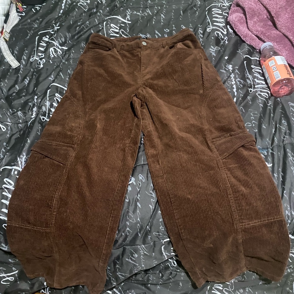 Brown corduroy pants